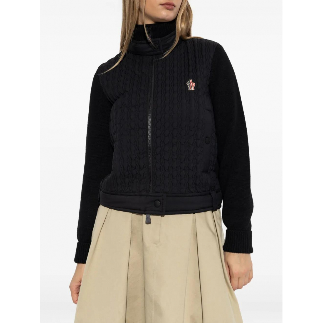 Women's 'Quilted Panelled' Cardigan