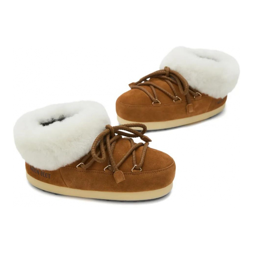 Mules 'Evx Lace-Up Shearling' pour Femmes