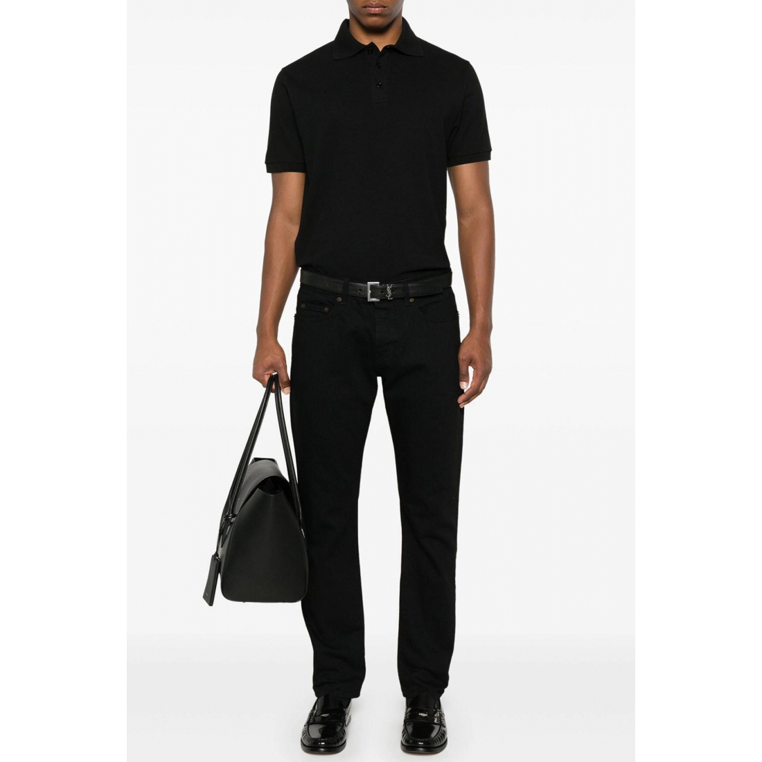 'Button Detailed Short-Sleeved' Polohemd für Herren