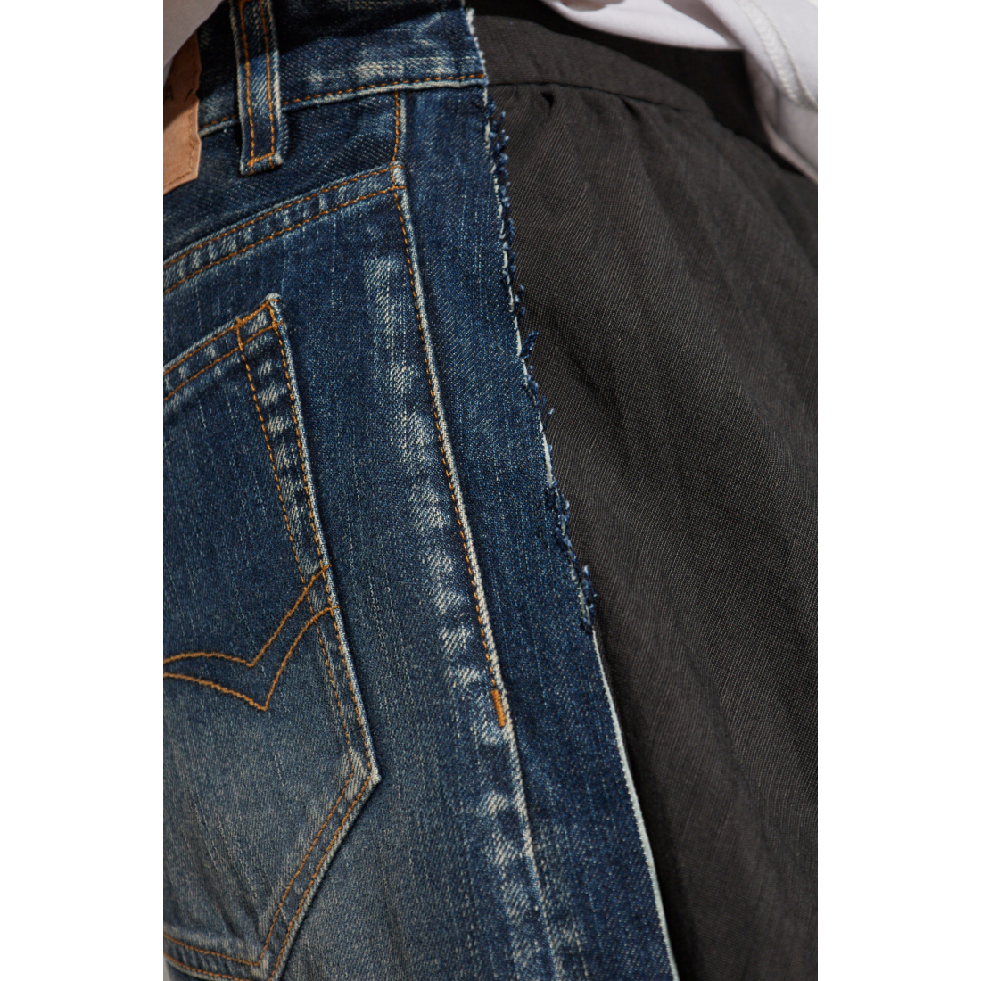 'Hybrid Pleated' Midi Rock für Damen