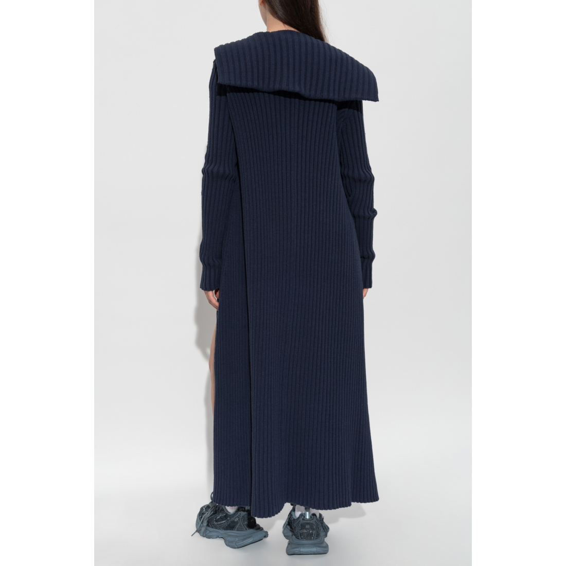 'Ribbed Shawl-Collar' Strickjacke für Damen