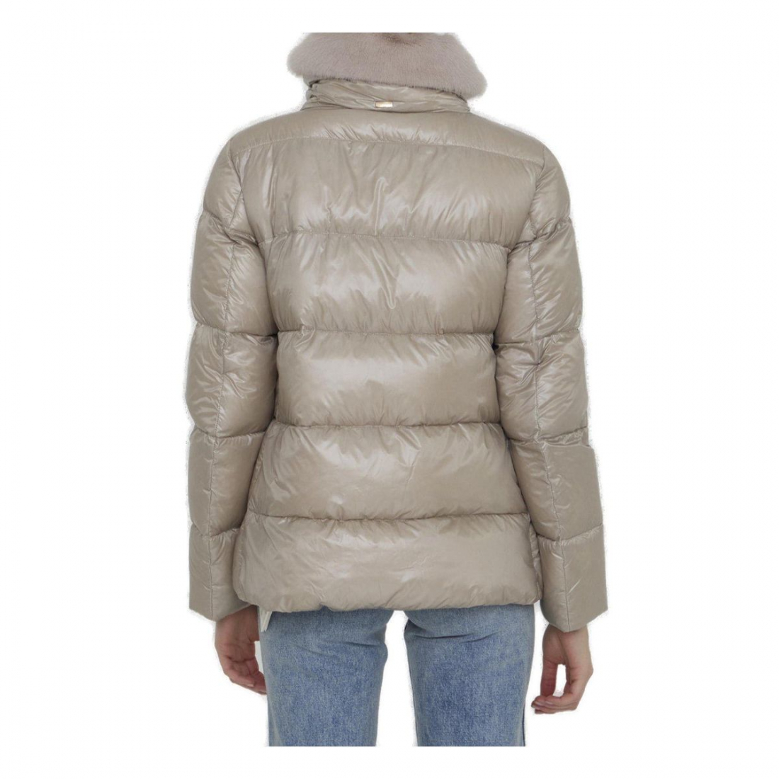 Doudoune en plumes 'High-Neck Zipped' pour Femmes