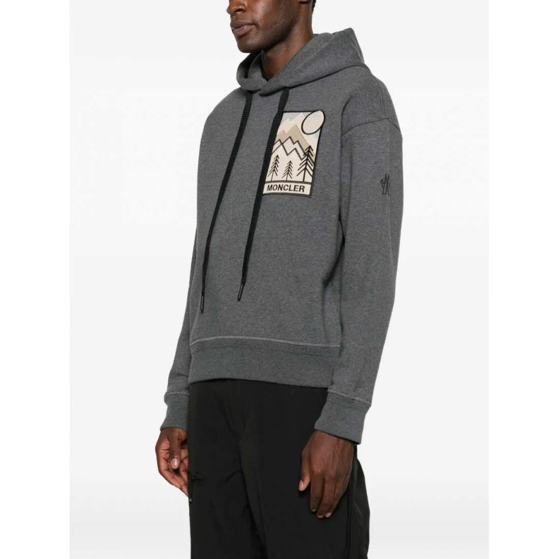 Sweatshirt à capuche  'Logo-Appliqué' pour Hommes