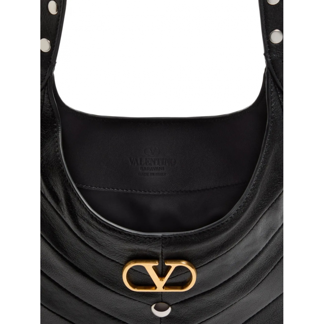 Women's 'Small Hoboho Chevron-Quilted Studded' Shoulder Bag