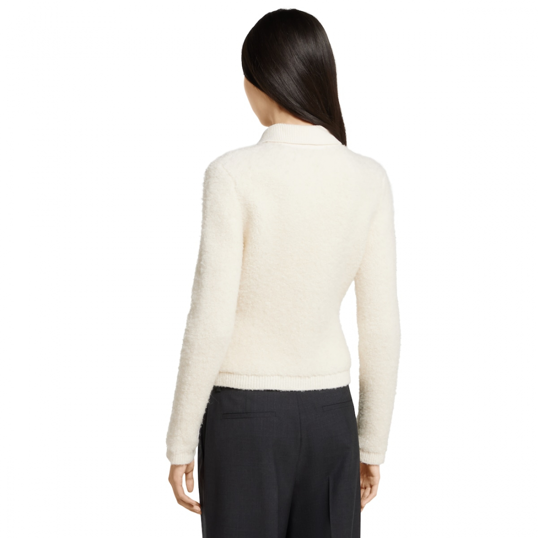 Women's 'Bouclé Polo' Cardigan