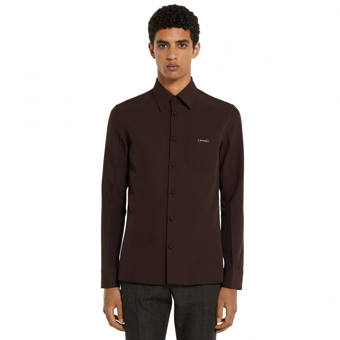 'Twill Horsebit' Hemd für Herren