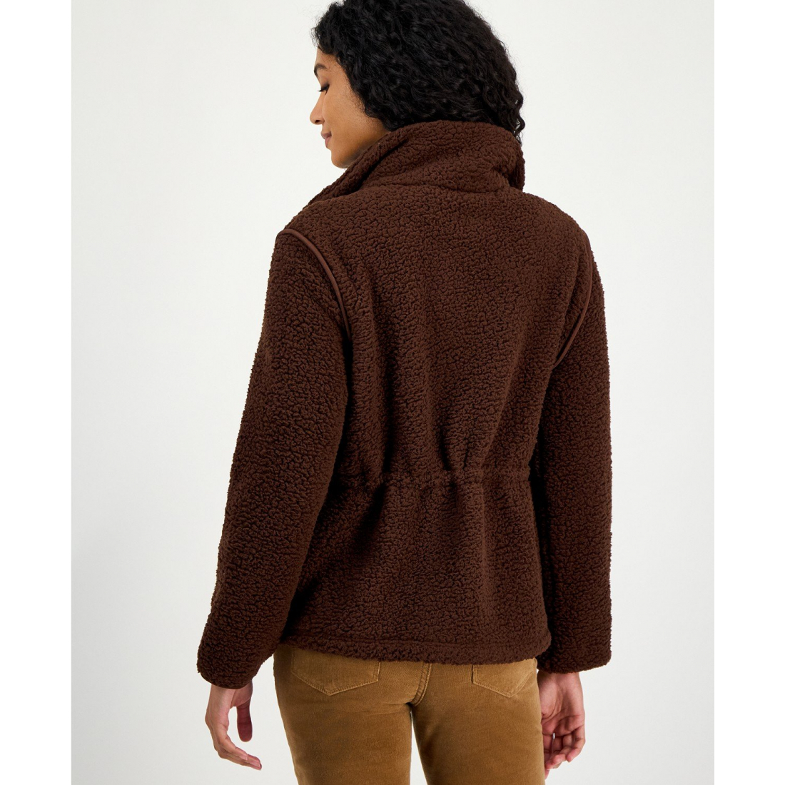 Veste 'Sherpa Zip-Front' pour Femmes