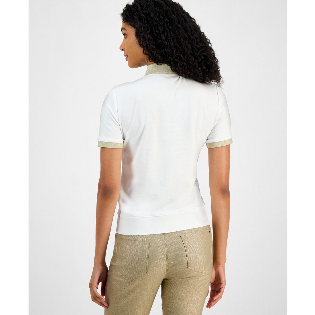 Polo 'Shine-Collar' pour Femmes