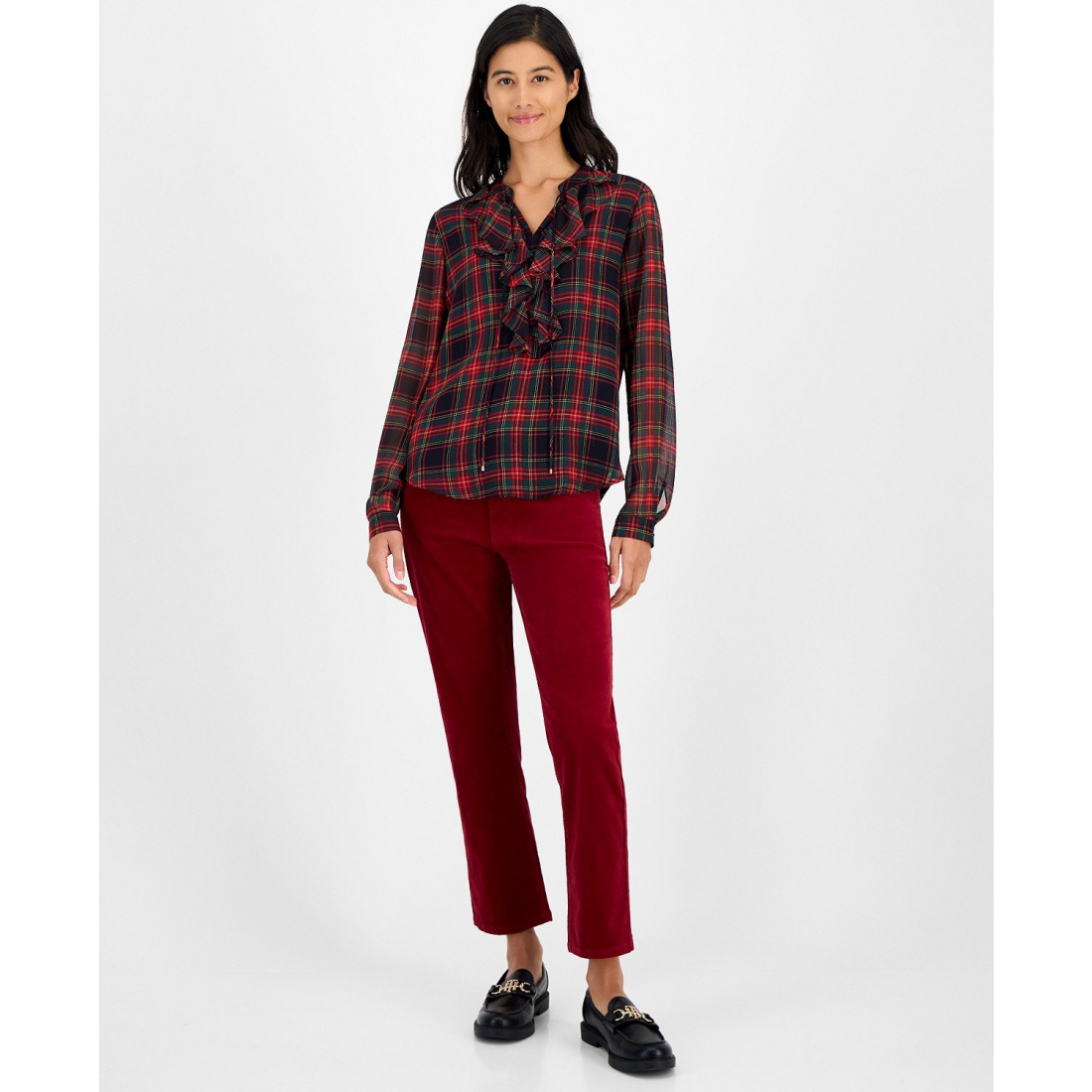 Blouse 'Plaid' pour Femmes