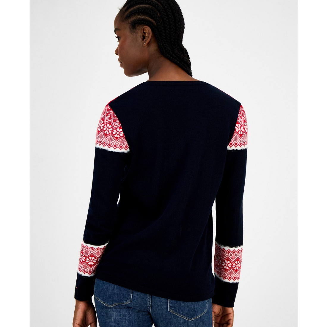 Pull 'Fair Isle V-Neck' pour Femmes