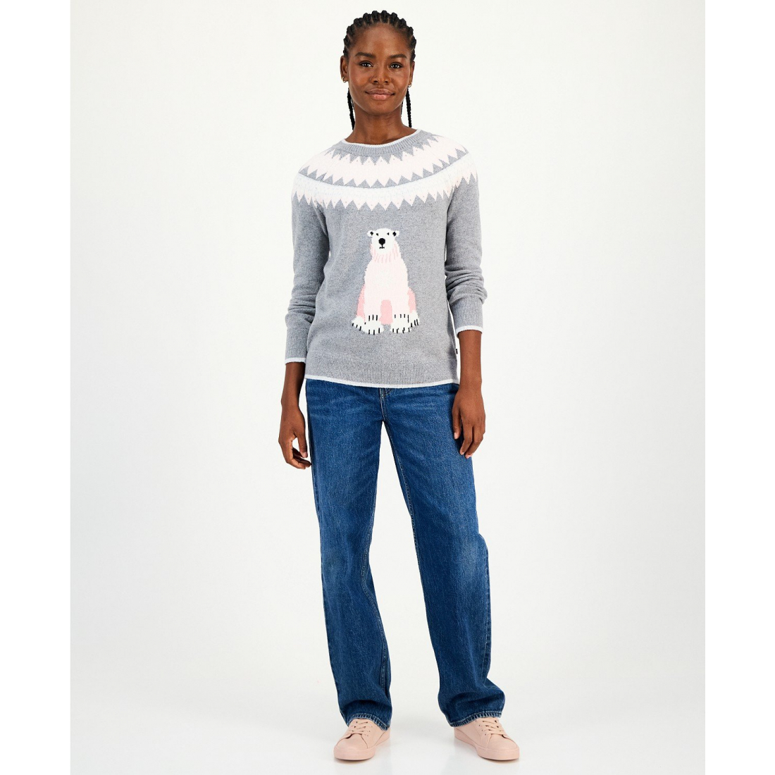 Pull 'Polar Bear Fair Isle' pour Femmes