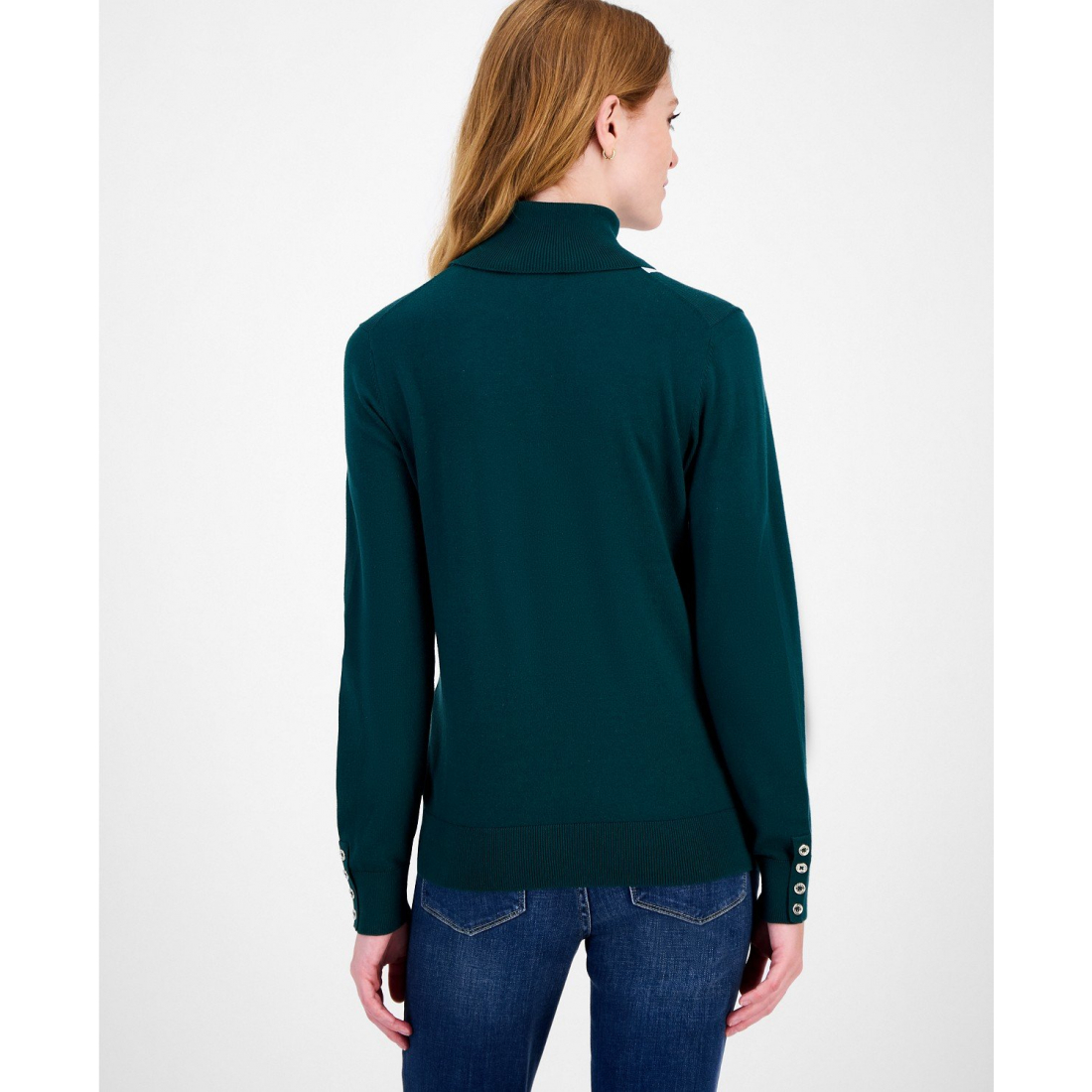 Women's 'Vertical Stripe' Turtleneck Sweater