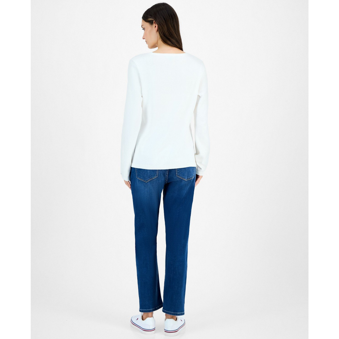 Pull 'Argyle V-Neck' pour Femmes