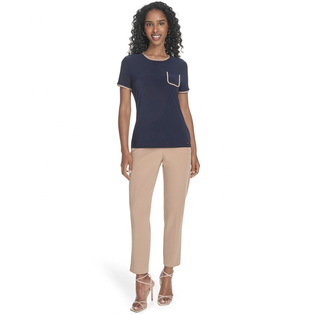 T-shirt 'Crewneck Pocket' pour Femmes