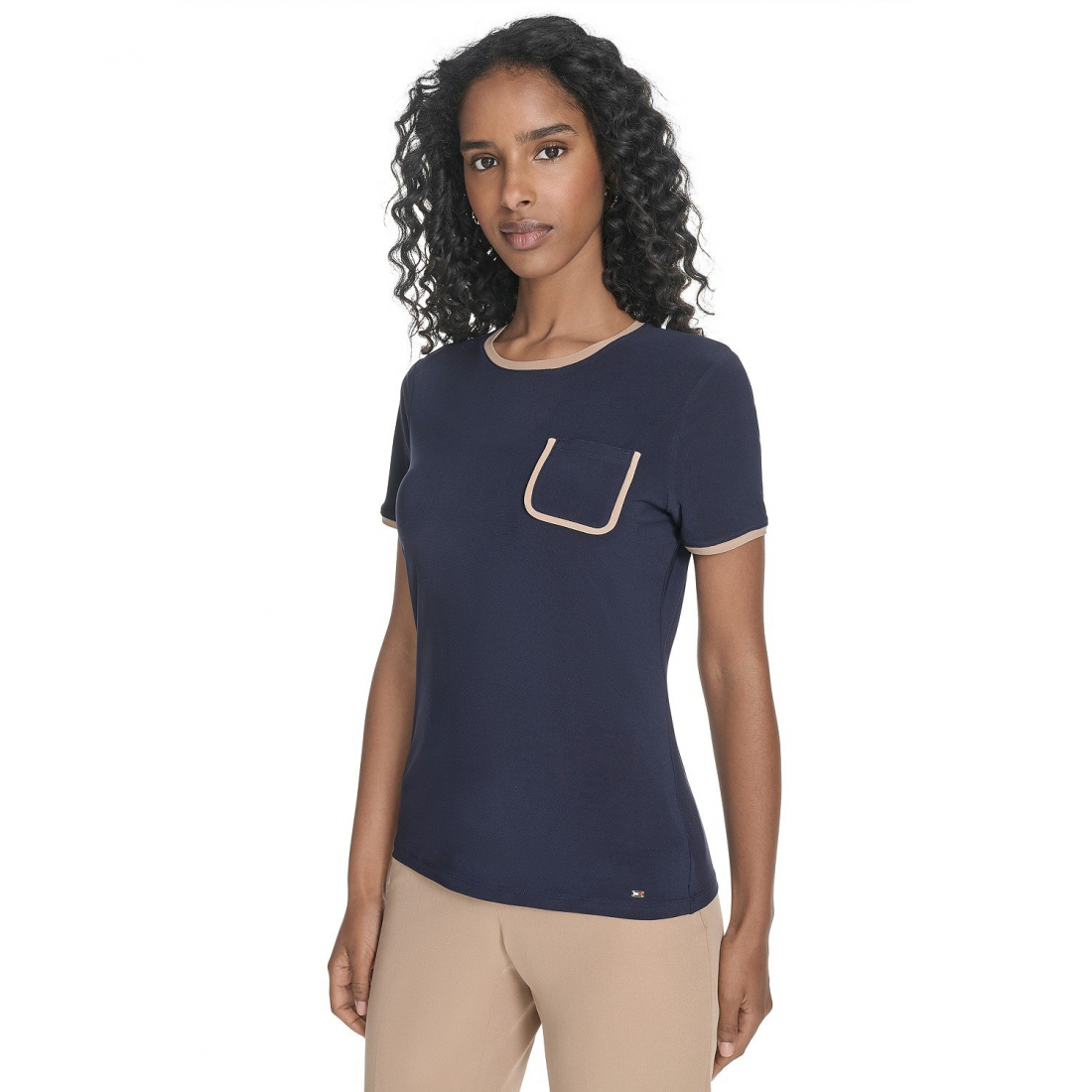 T-shirt 'Crewneck Pocket' pour Femmes