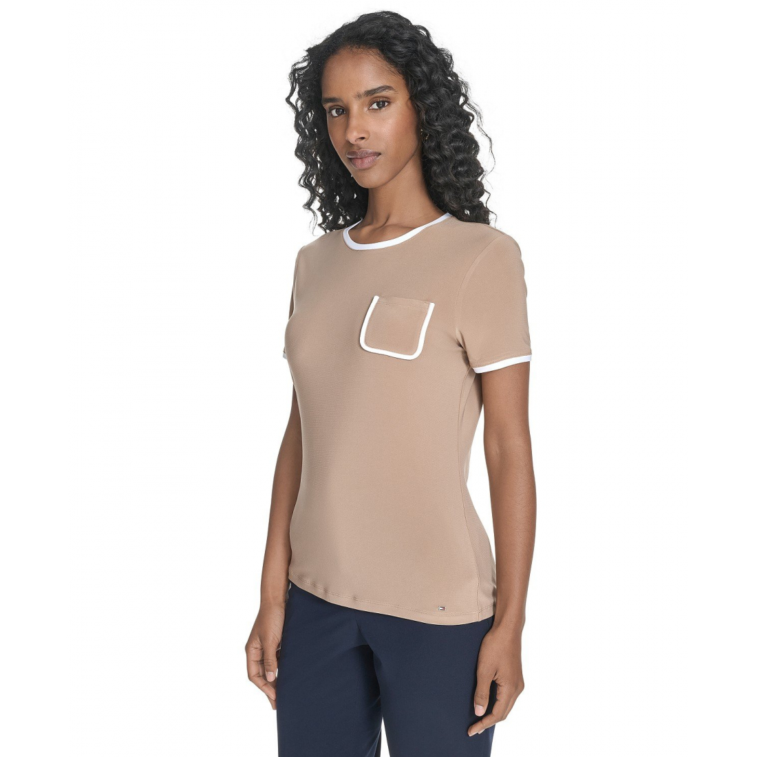 T-shirt 'Crewneck Pocket' pour Femmes