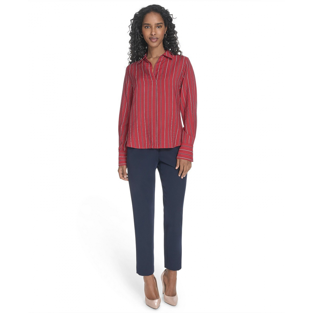 Top à manches longues 'Striped' pour Femmes