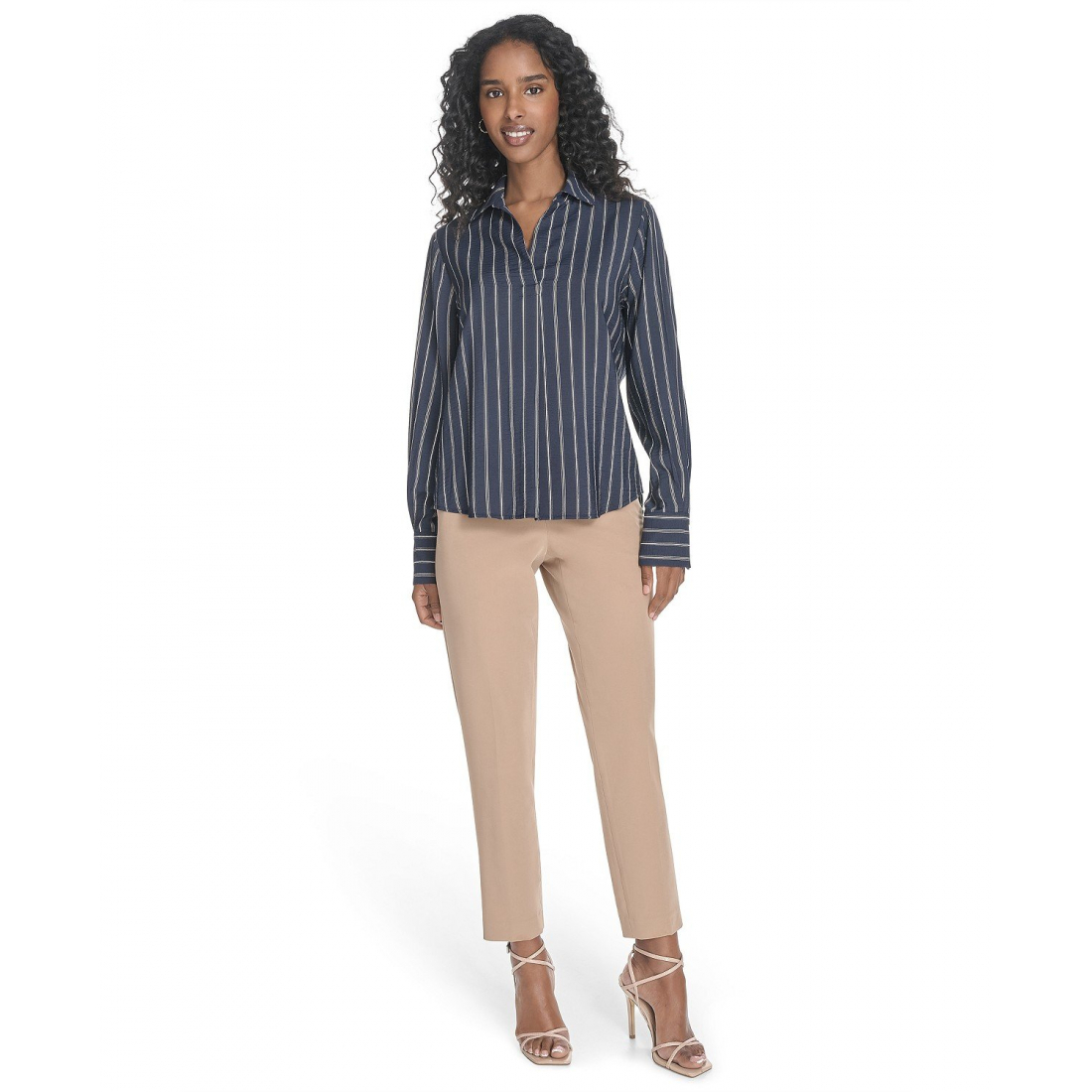 Top à manches longues 'Striped' pour Femmes