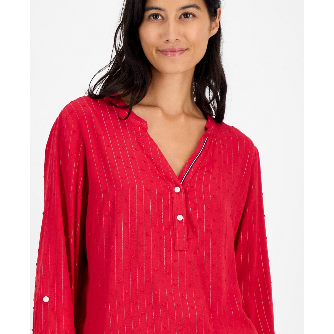 Top à manches longues 'Sparkle Clip Dot' pour Femmes