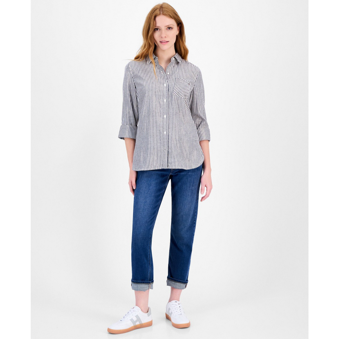 Chemise 'Shine-Strip' pour Femmes