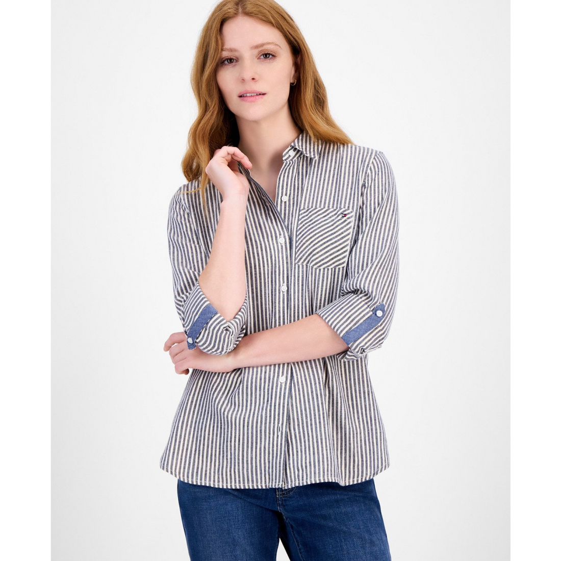 Chemise 'Shine-Strip' pour Femmes