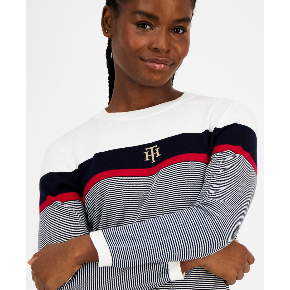 Pull 'Logo Striped' pour Femmes