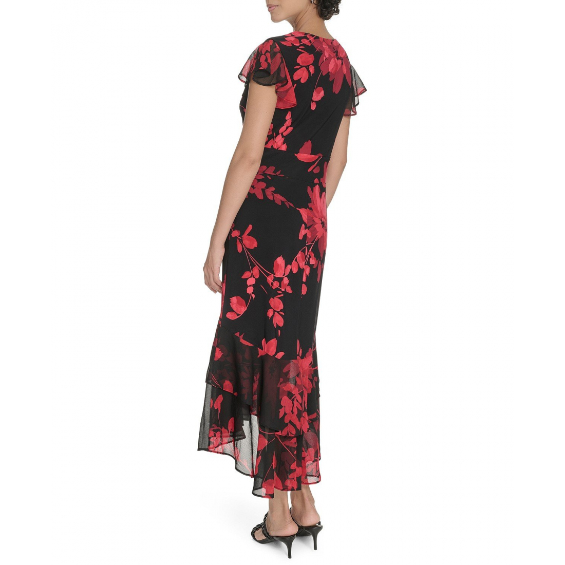 Women's 'Flutter Sleeve Chiffon' Dress