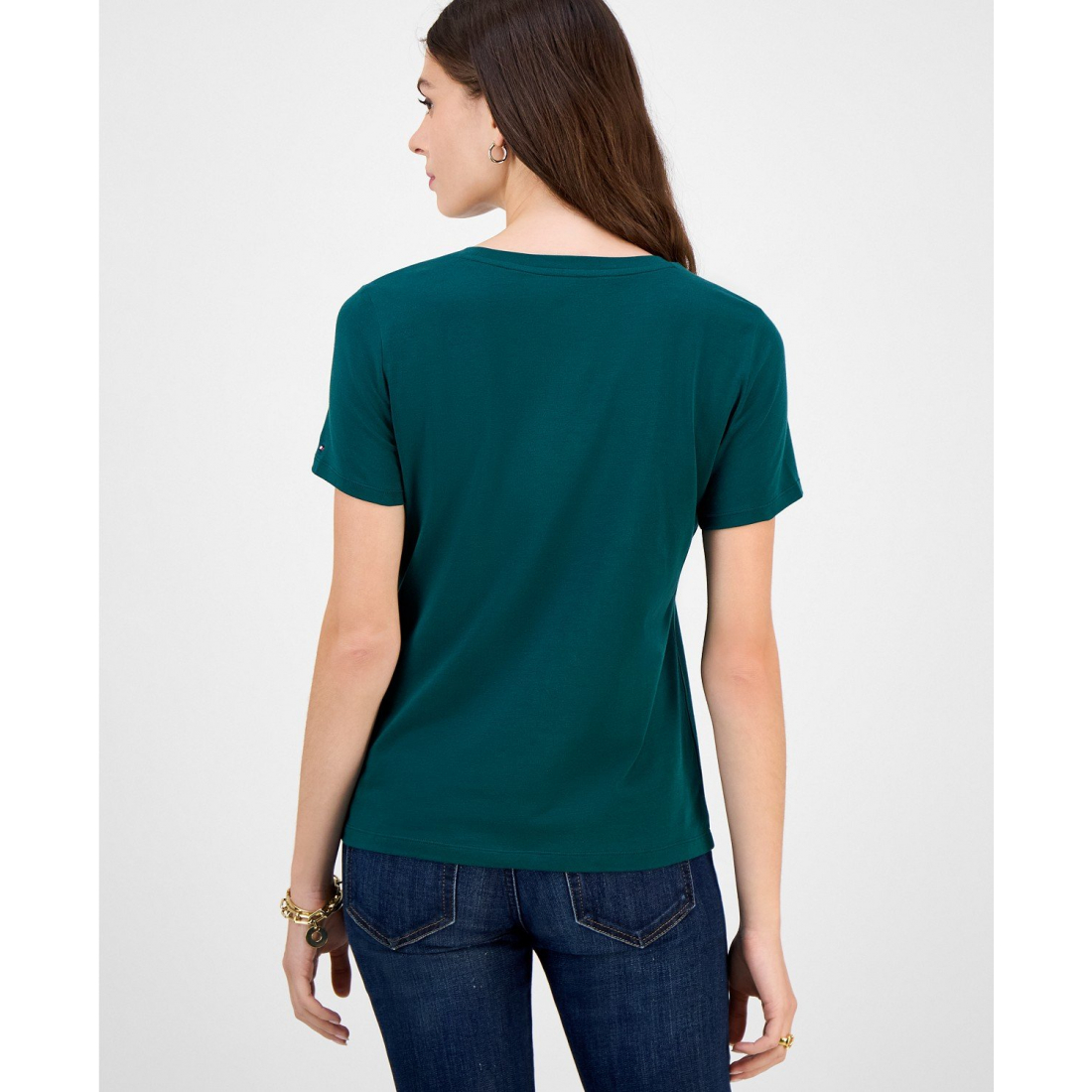 T-shirt 'Embroidered Logo' pour Femmes
