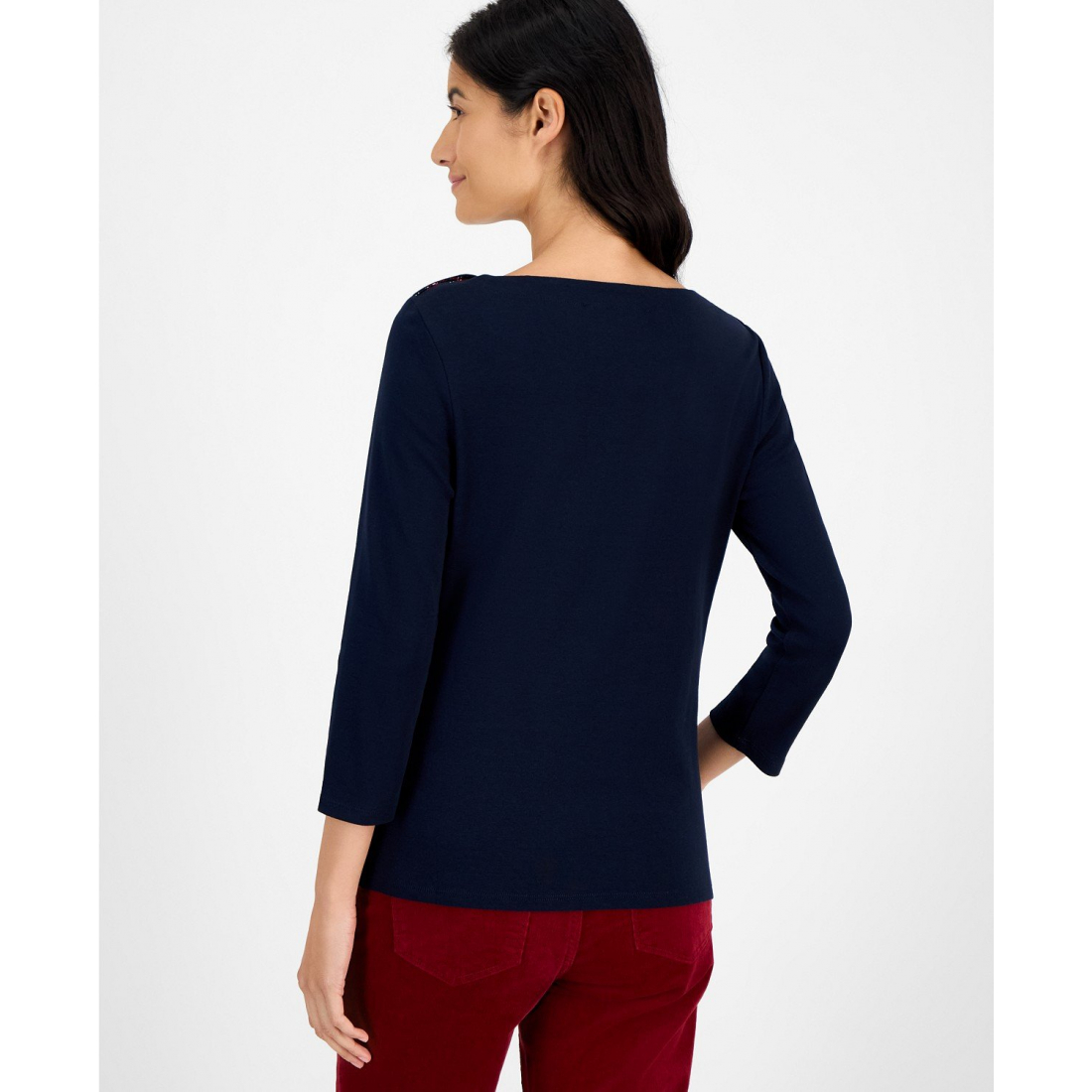 Top 'Boat-Neck' pour Femmes