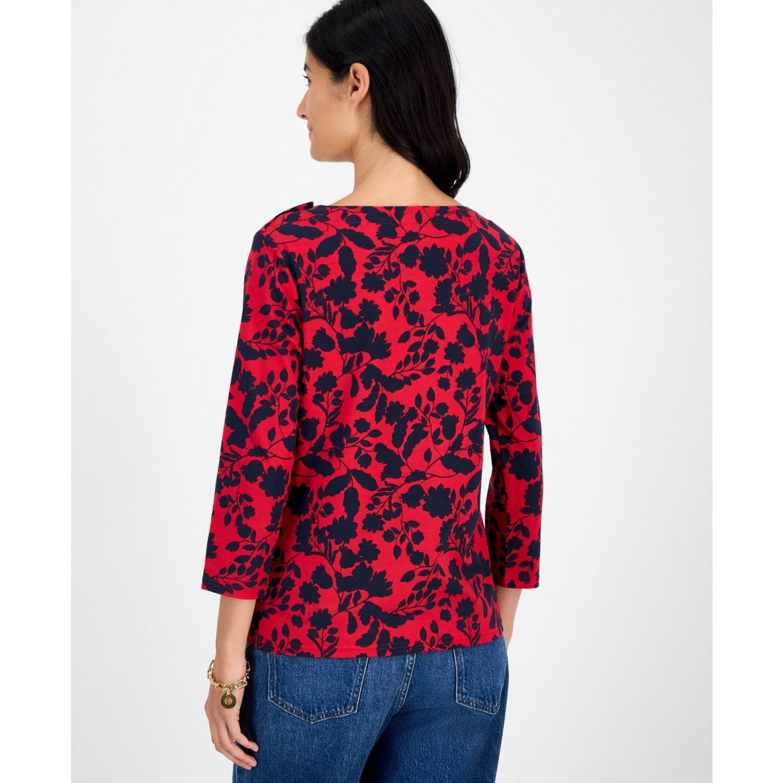 Top 'Button-Trim' pour Femmes