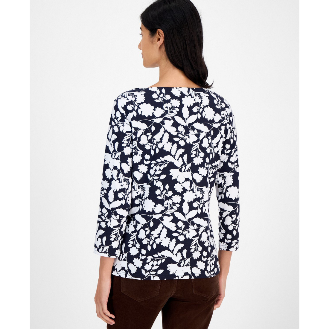 Top 'Button-Trim' pour Femmes