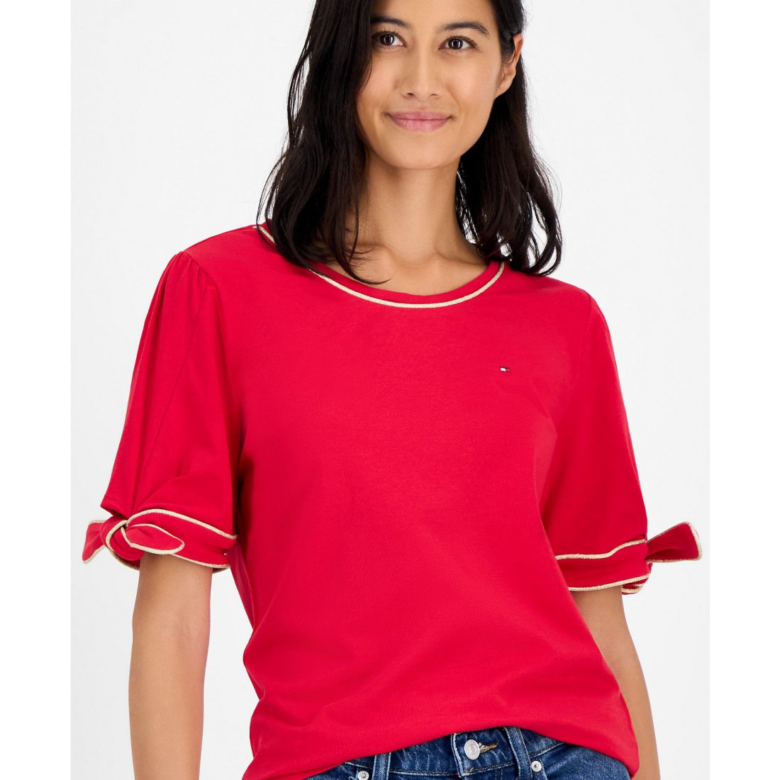 T-shirt 'Tie-Sleeve' pour Femmes