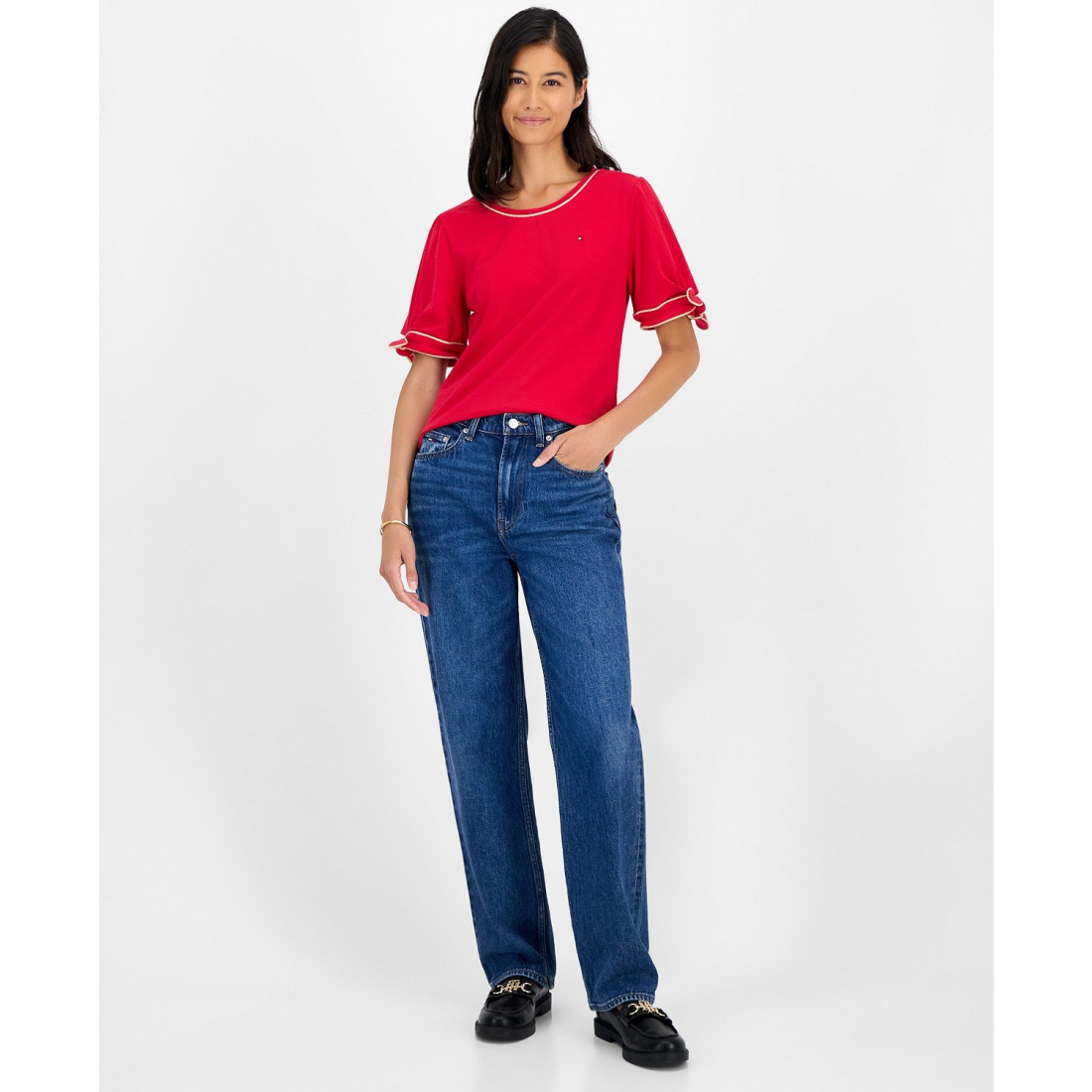 T-shirt 'Tie-Sleeve' pour Femmes