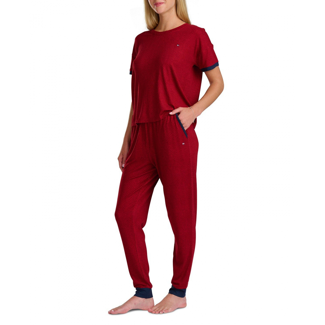 Pyjama Set 'T-Shirt And Jogger' pour Femmes