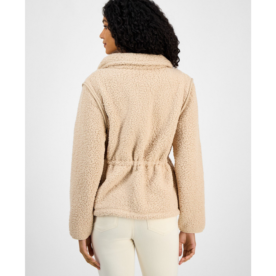 Veste 'Sherpa Zip-Front' pour Femmes