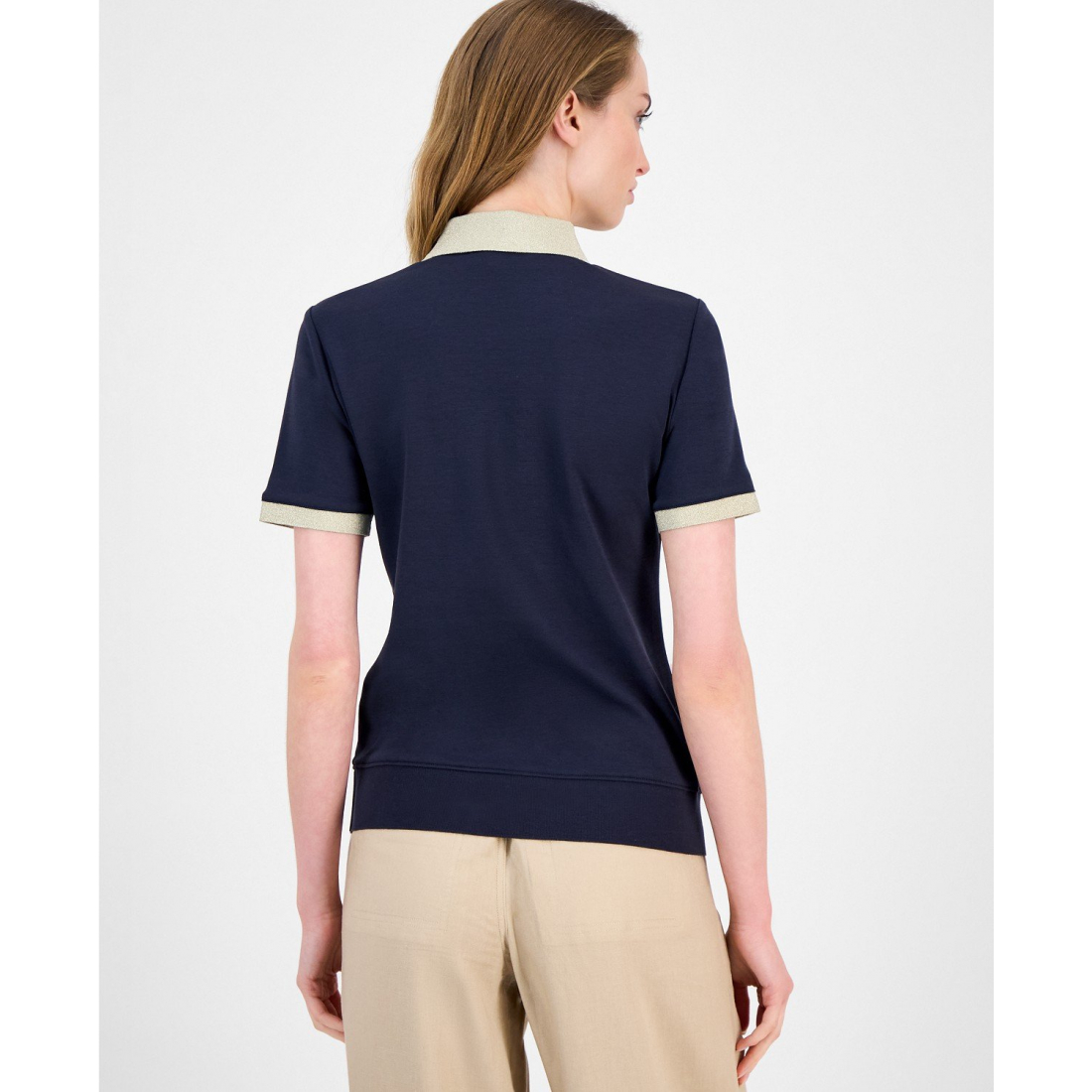 Polo 'Shine-Collar' pour Femmes