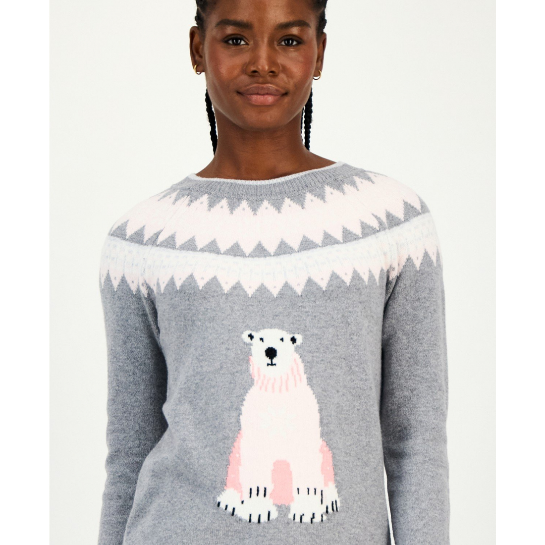 Pull 'Polar Bear Fair Isle' pour Femmes