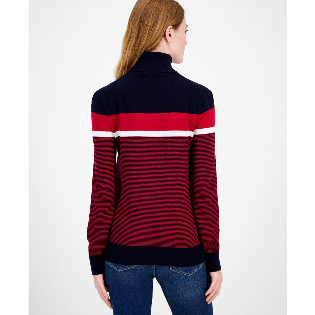 Pull à col roulé 'Striped' pour Femmes