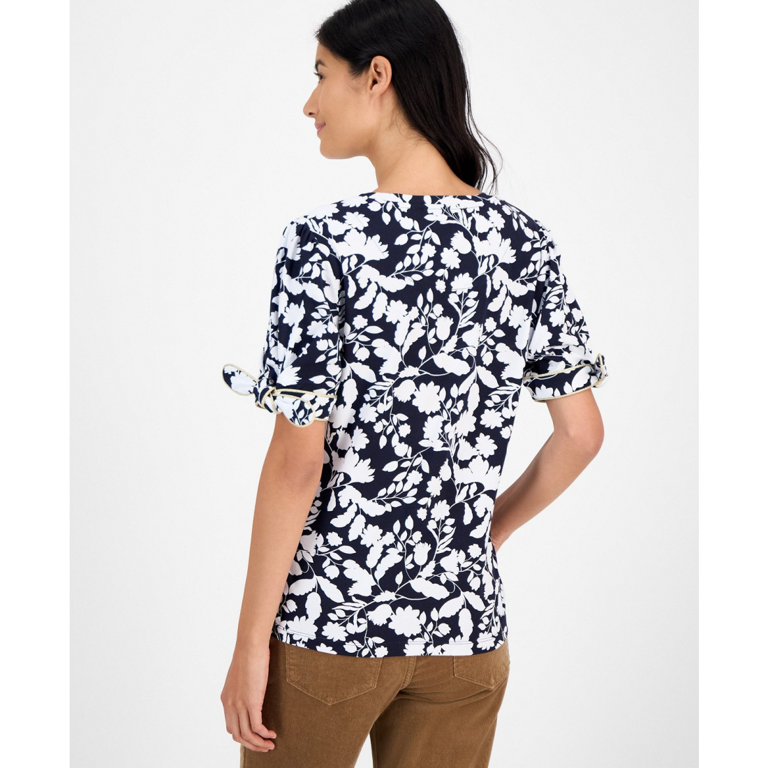 T-shirt 'Tie-Sleeve' pour Femmes