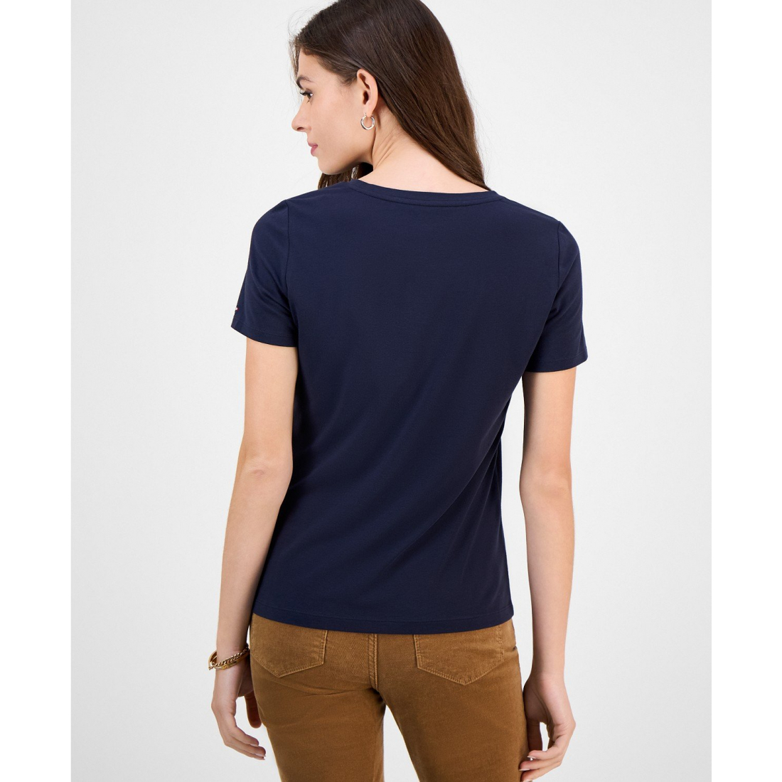 T-shirt 'Embroidered Logo' pour Femmes