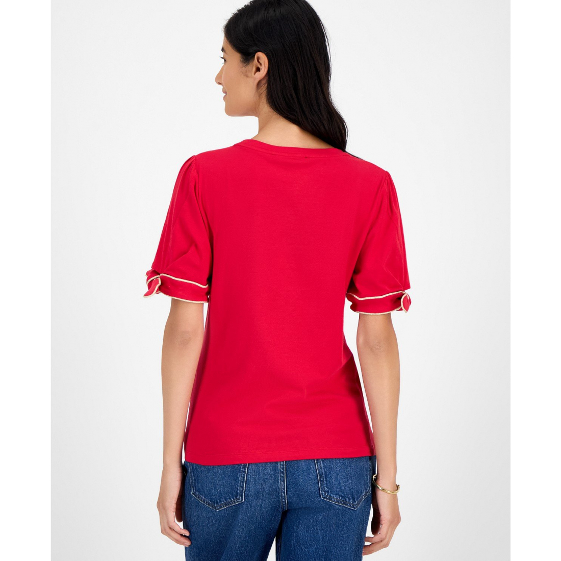 T-shirt 'Tie-Sleeve' pour Femmes