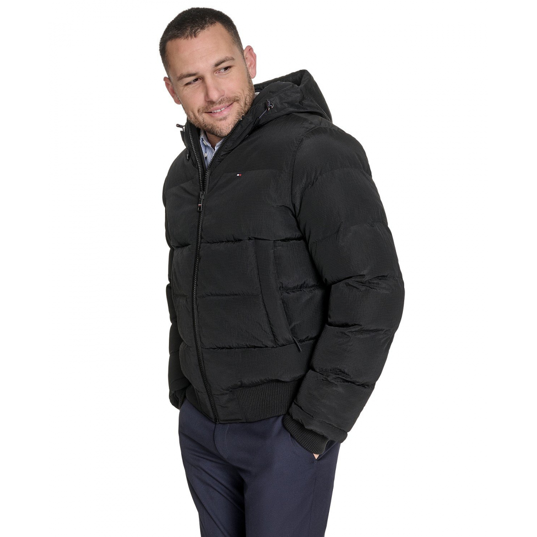 Men's 'Ribstop Hooded Snorkel' Puffer Jacket