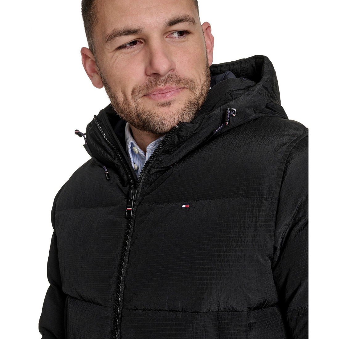 Men's 'Ribstop Hooded Snorkel' Puffer Jacket