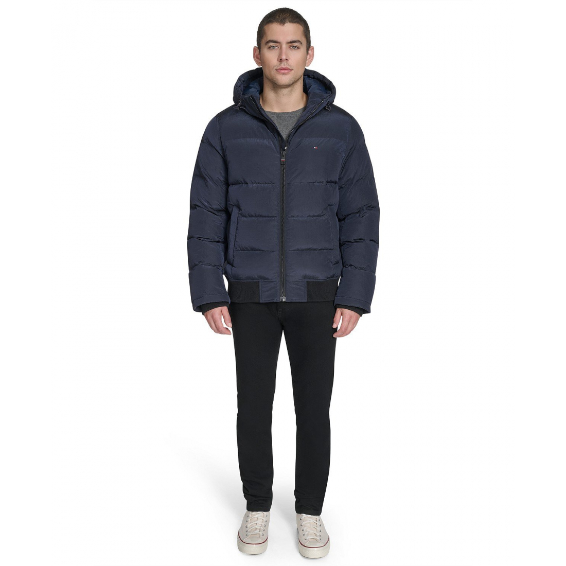 Men's 'Ribstop Hooded Snorkel' Puffer Jacket