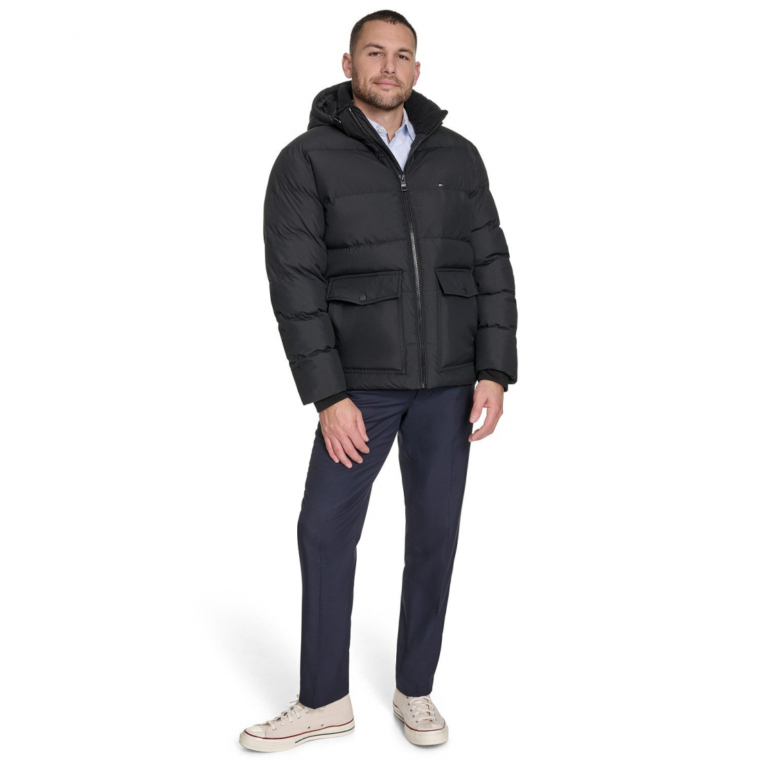 Veste matelassée 'Two Pocket Hooded' pour Hommes