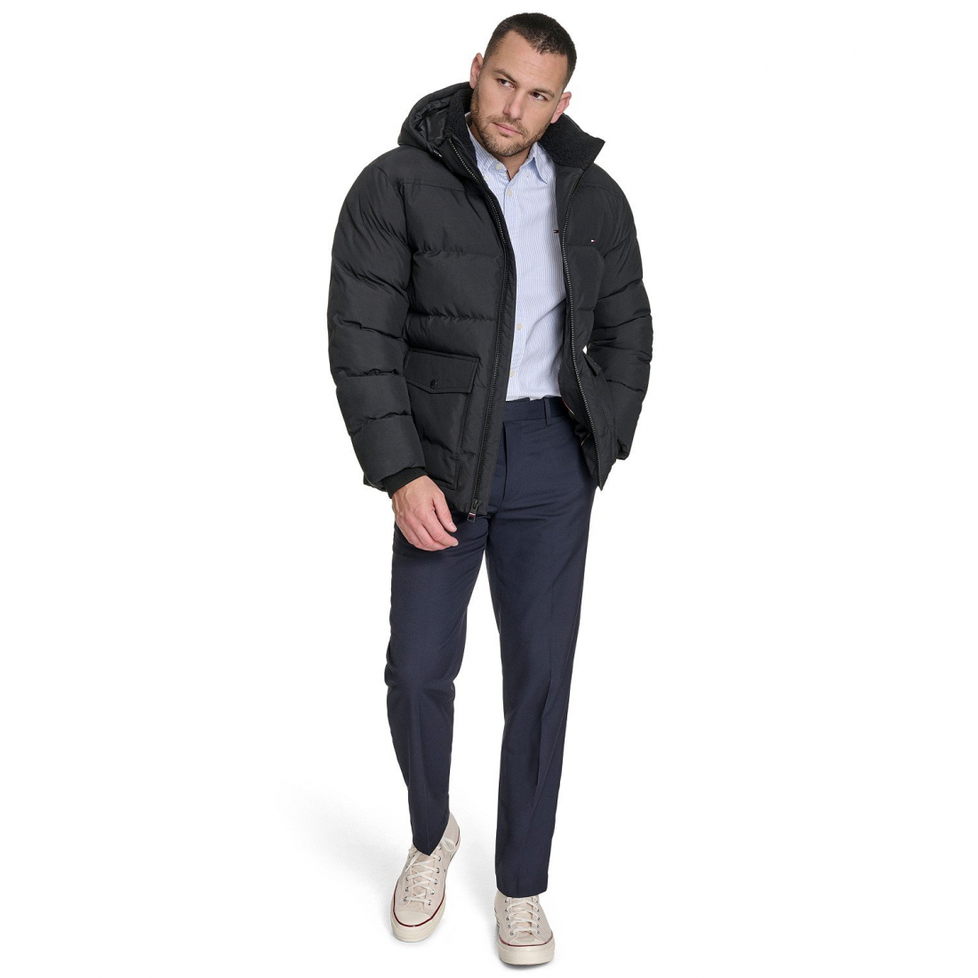 Veste matelassée 'Two Pocket Hooded' pour Hommes