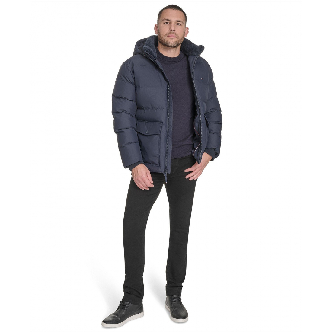 Veste matelassée 'Two Pocket Hooded' pour Hommes