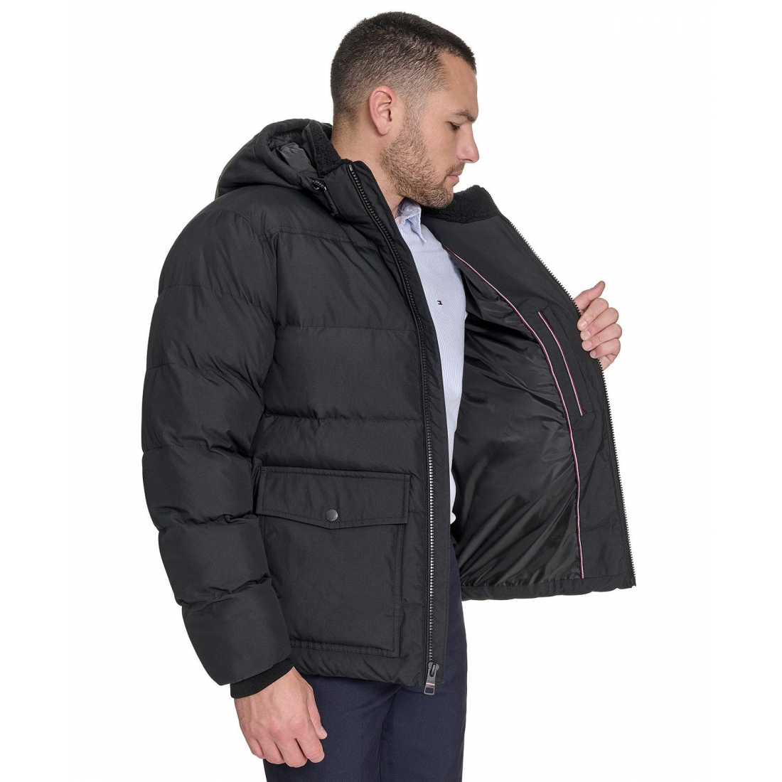 Veste matelassée 'Two Pocket Hooded' pour Hommes