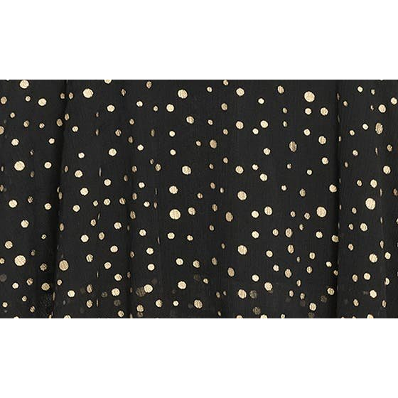 Robe maxi 'Metallic Dot Sleeveless Tiered Chiffon' pour Femmes