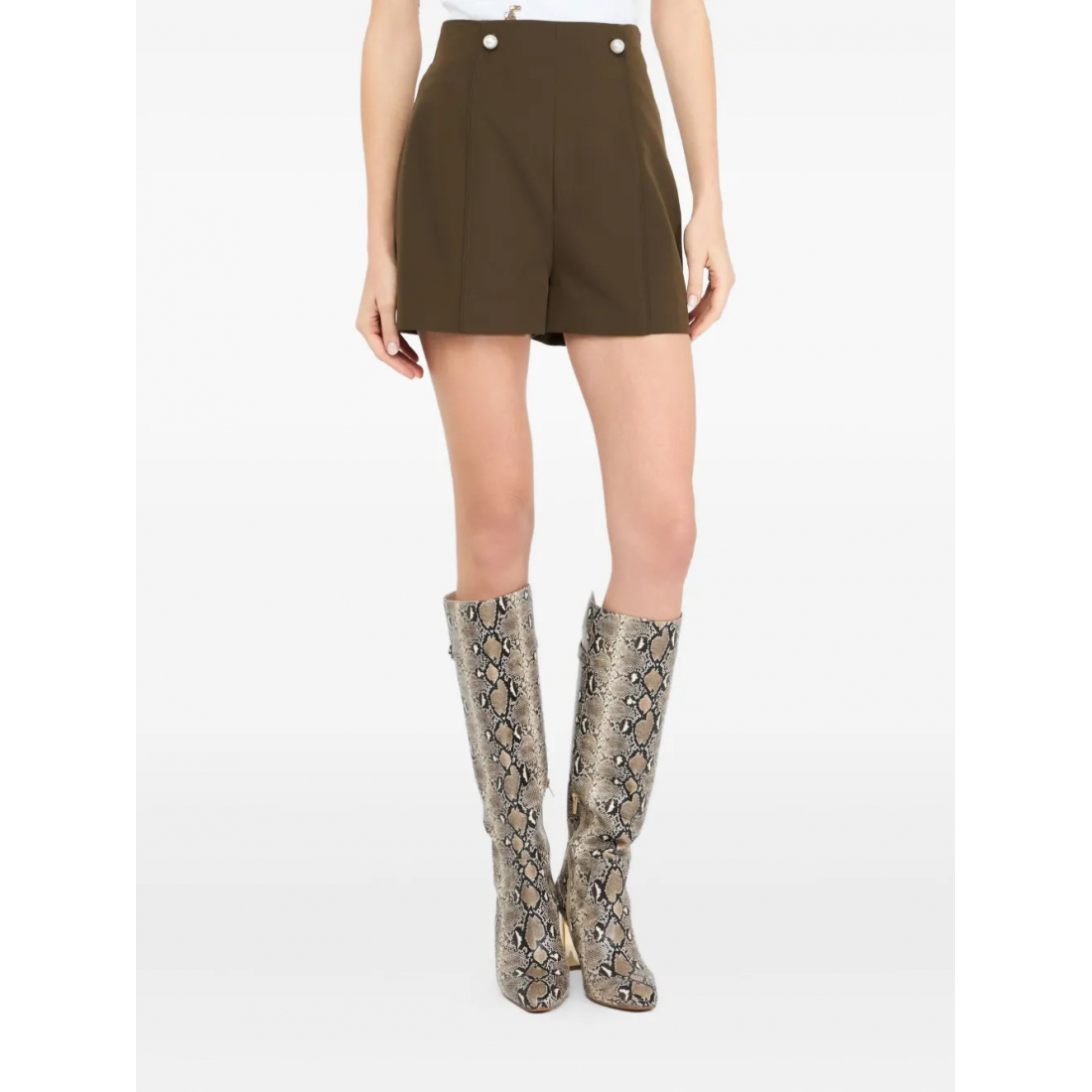 Women's 'Pearl-Button Pleated' Shorts